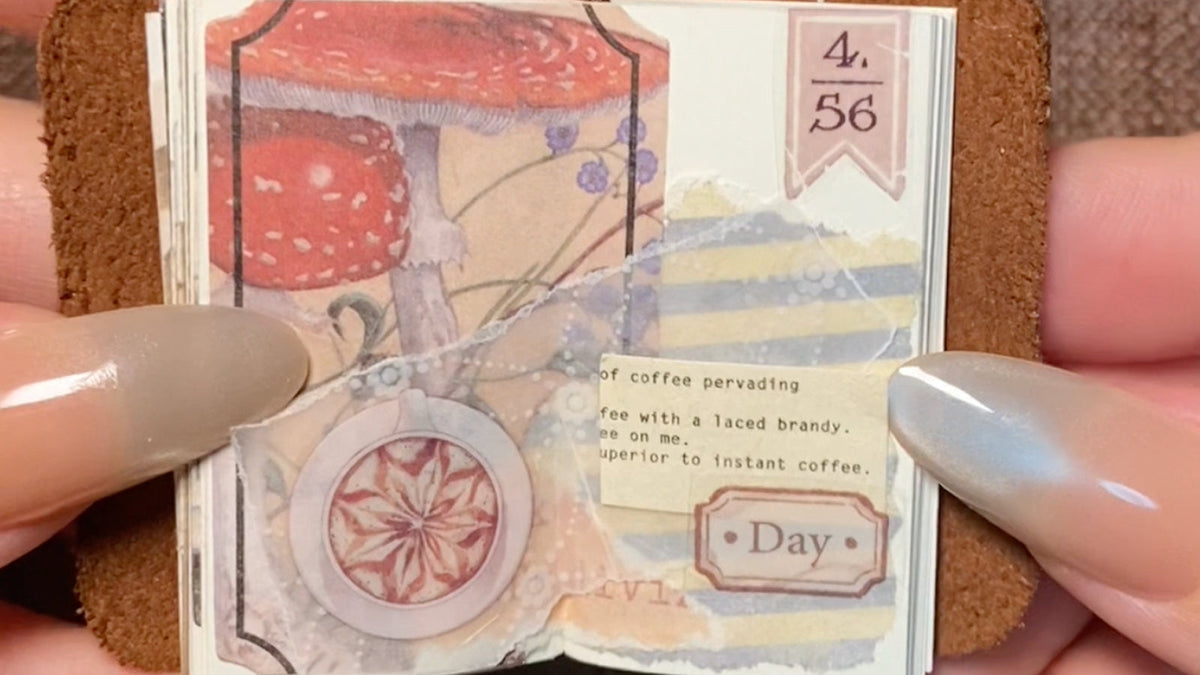 Micro Journaling in 3 Steps: Botanical & Coffee Layers