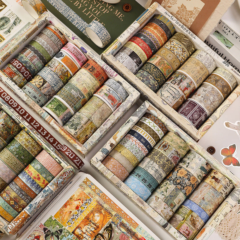 Vintage Landscape Washi Tapes - Borders & Scenes for Retro Journaling