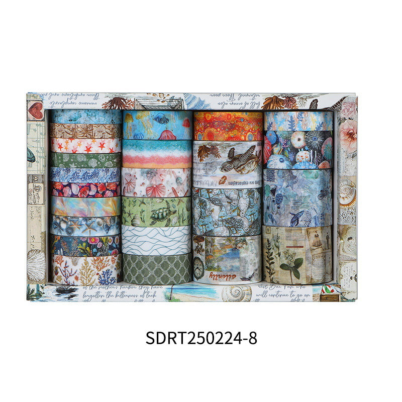 Vintage Landscape Washi Tapes - Borders & Scenes for Retro Journaling SDR250224-8 17.1*10.9