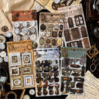 Thick Cardboard 3D Stickers - Vintage Gears for Journal & Ita-Bag Collage