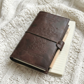 Embossed Vintage Traveler's Notebook | Refillable Leather Cover (Standard Size)