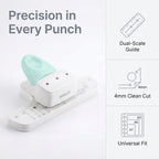 Adjustable Mini 3-Hole Punch with Guide for Planners