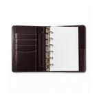 Vintage A7 6-Ring Binder | Dark Chocolate Pocket Journal
