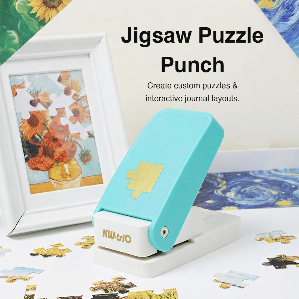 Puzzle Piece Punch for Photo DIY and Scrapbook Embellishments