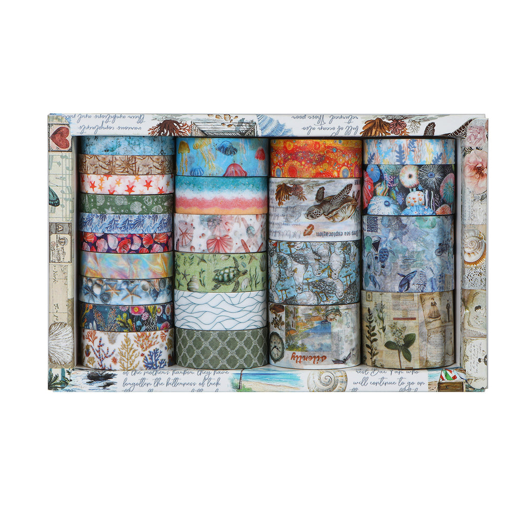 Vintage Landscape Washi Tapes - Borders & Scenes for Retro Journaling