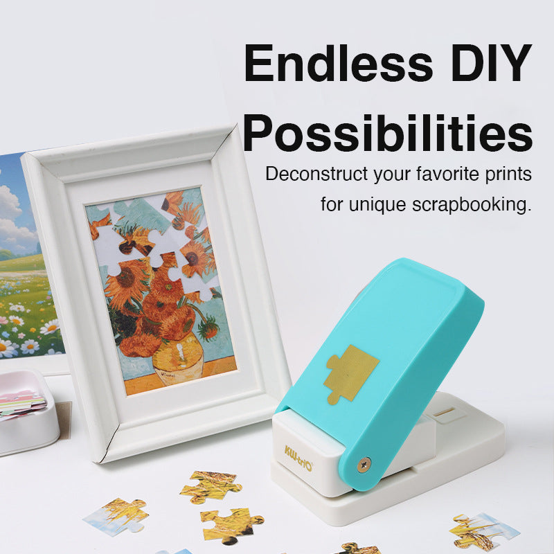 Puzzle Piece Punch for Photo DIY and Scrapbook Embellishments