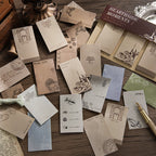 "The Archivist's Notes" Vintage Kraft Sticky Notes - 90 Sheets