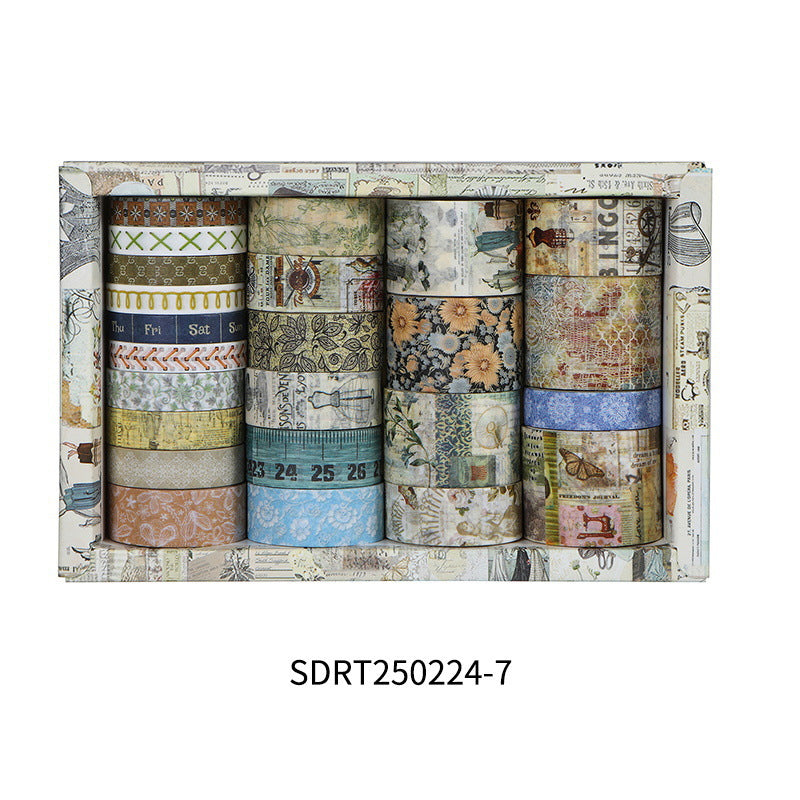 Vintage Landscape Washi Tapes - Borders & Scenes for Retro Journaling SDR250224-7 17.1*10.9