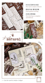 Yuezhen Cross-Border Exclusive Supply Floral Appreciation Wooden Journal Stamp Lotus Wood Rubber Plant Flower Journal Stamp