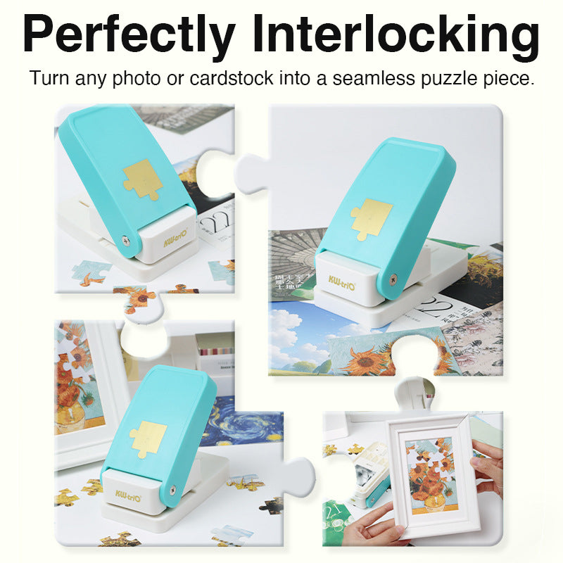 Puzzle Piece Punch for Photo DIY and Scrapbook Embellishments