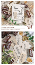 Yuezhen Cross-Border Exclusive Supply Floral Appreciation Wooden Journal Stamp Lotus Wood Rubber Plant Flower Journal Stamp