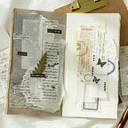 Brown coffee receipt 3D foam sticker strips vintage washi relief journal pack