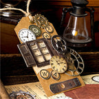 Thick Cardboard 3D Stickers - Vintage Gears for Journal & Ita-Bag Collage