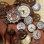 Thick Cardboard 3D Stickers - Vintage Gears for Journal & Ita-Bag Collage