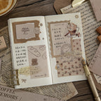 "The Archivist's Notes" Vintage Kraft Sticky Notes - 90 Sheets
