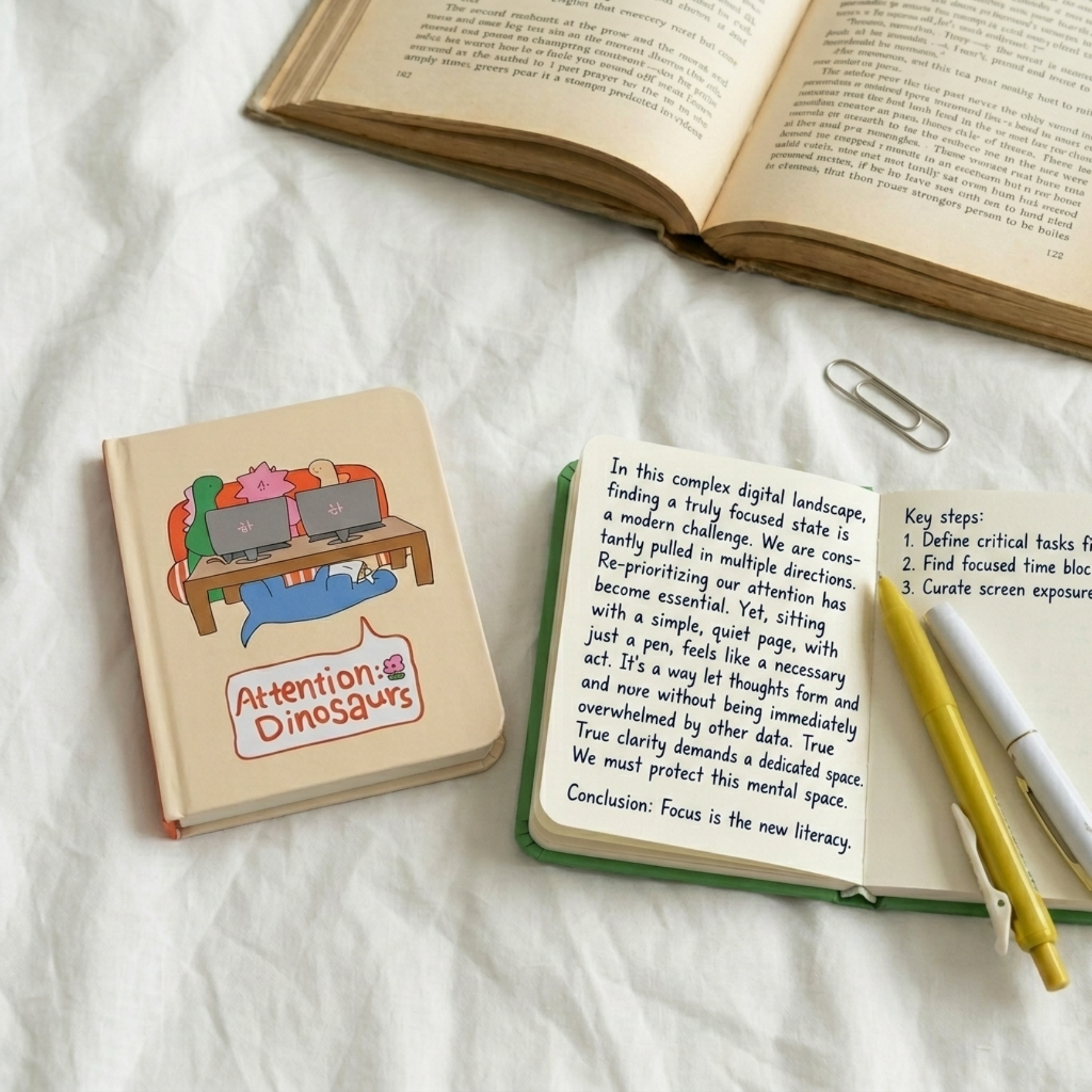 Quirky Dinosaur Micro Journal | 160-Page Mini Pocket Notebook