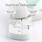 Adjustable Mini 3-Hole Punch with Guide for Planners