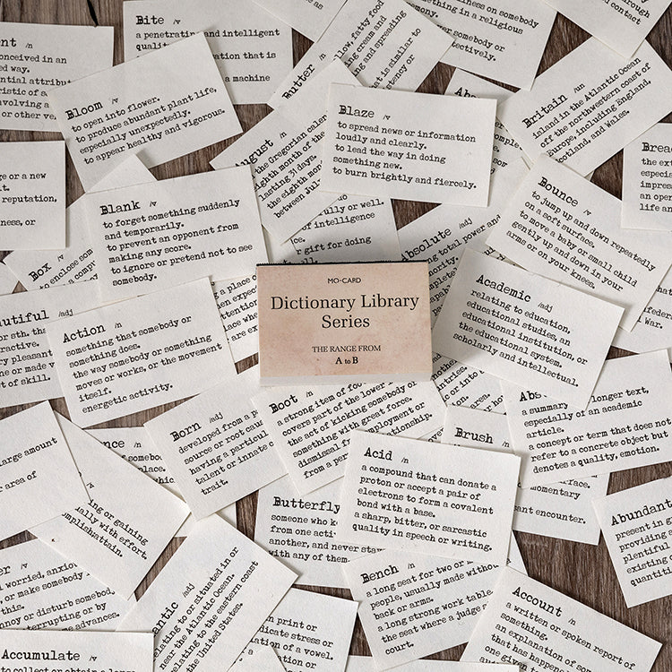 A-B volume - vintage dictionary mini journal library series
