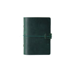 Dark green crazy horse leather notebook cover
