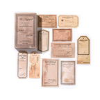 "Afterglow of Sunset matchbox memo pad featuring warm vintage sunset border"