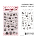 Vintage Patisserie Clear Silicone Stamp Set