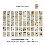Antique daily gazette old newspaper vintage washi stickers