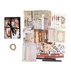 Antique Market vintage ephemera kit with antique shop frames, sewing stickers, and retro labels for scrapbooking