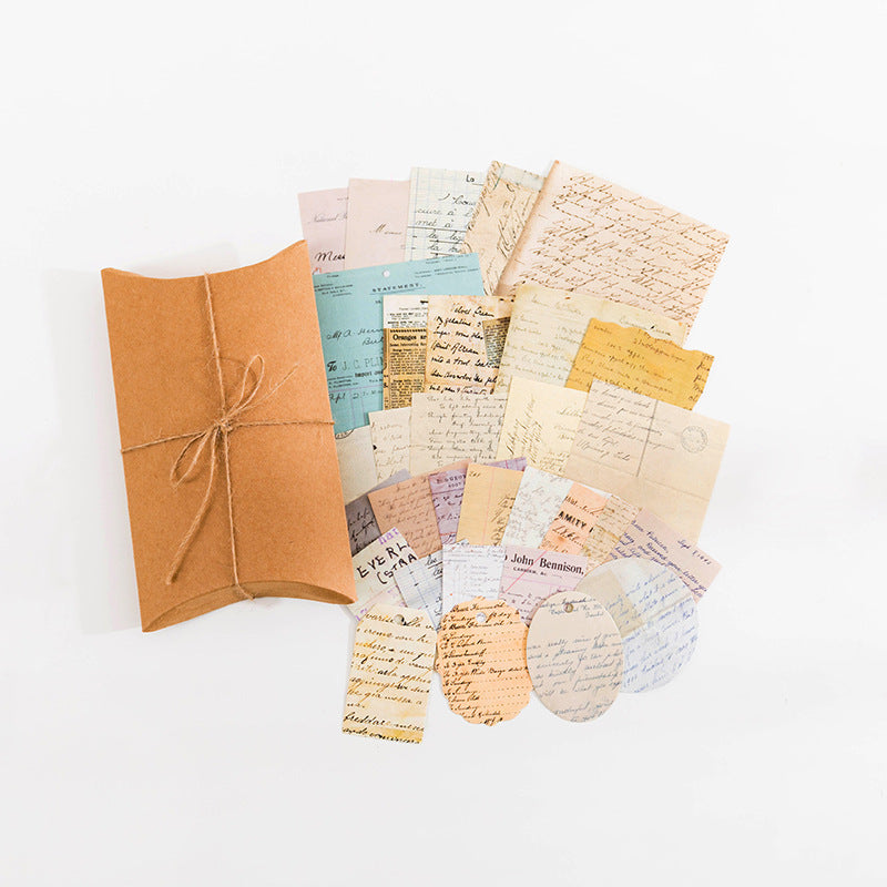 Antique scripts and vintage handwritten letters paper for journaling