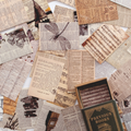 Antique scripts and newspapers vintage junk journal cards