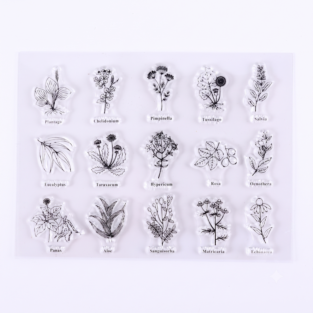 Vintage Ephemera Clear Silicone Stamp Collection