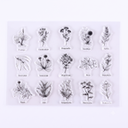 Vintage Ephemera Clear Silicone Stamp Collection
