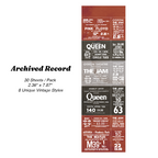 Retro digital data strip sticker archived record aesthetic for sci-fi theme