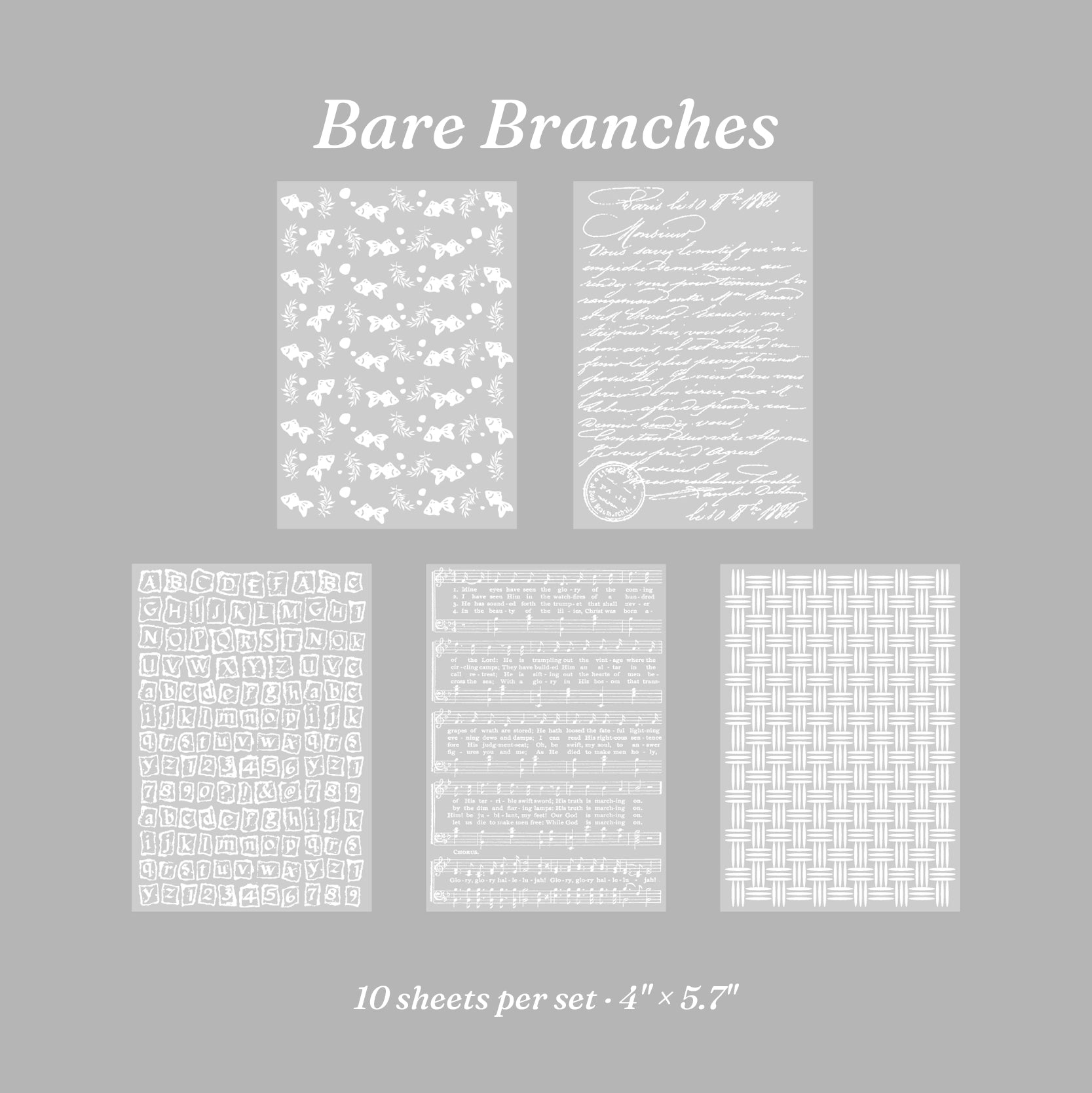 Brown-gray embossed vellum paper twig relief pattern junk journal layering backgrounds