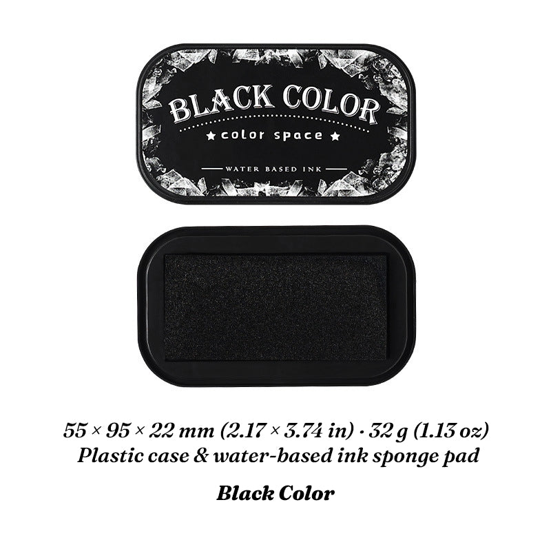 Black Color water-based ink pad with open sponge surface