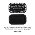 Black Color water-based ink pad with open sponge surface