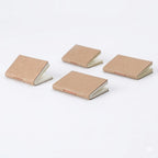 Mini Journal Refill Inserts - 4-Pack Blank White Paper for Tiny Leather Notebooks