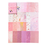 Blushing rose pink vintage mixed media ephemera supplies