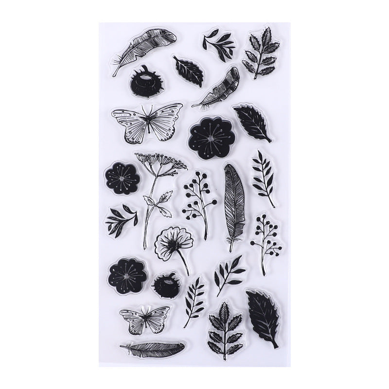 Vintage Ephemera Clear Silicone Stamp Collection