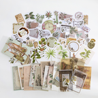 Botanical research archives green aesthetic paper pack