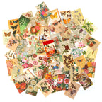 Butterflies & Bloom theme — 100-piece grid of butterfly papers