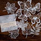 Butterfly chrysalis laser-cut lace - fairy-tale themed craft paper