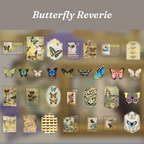 Butterfly reverie romantic washi foil stickers for scrapbooking