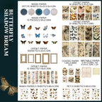  "Butterfly Shadow Dream paper - vintage insect specimen designs for crafts"