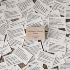 C-D volume - vintage dictionary mini journal library series