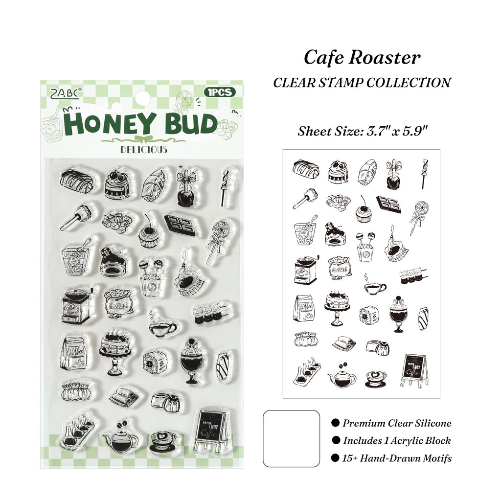 Vintage Patisserie Clear Silicone Stamp Set