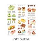 Cake Contract design - kawaii dessert clear PET tape