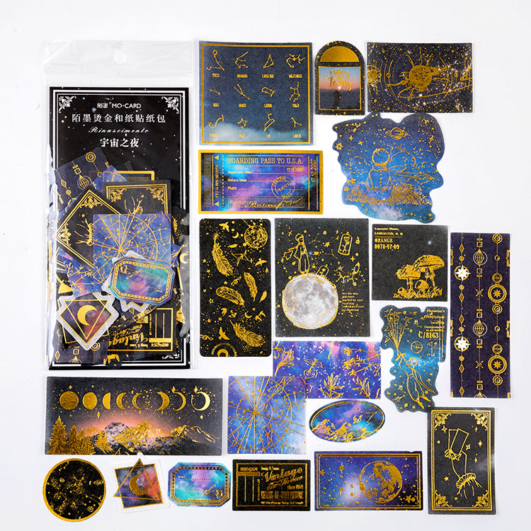 Celestial constellations and little prince starry night stickers