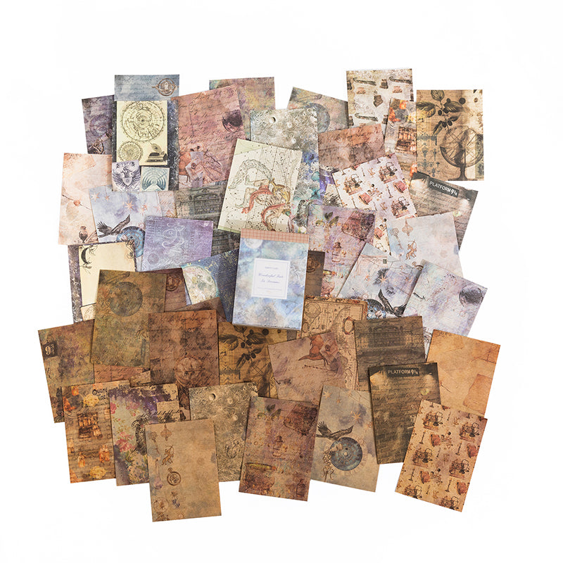 Celestial dreamland star and magic vintage paper pad