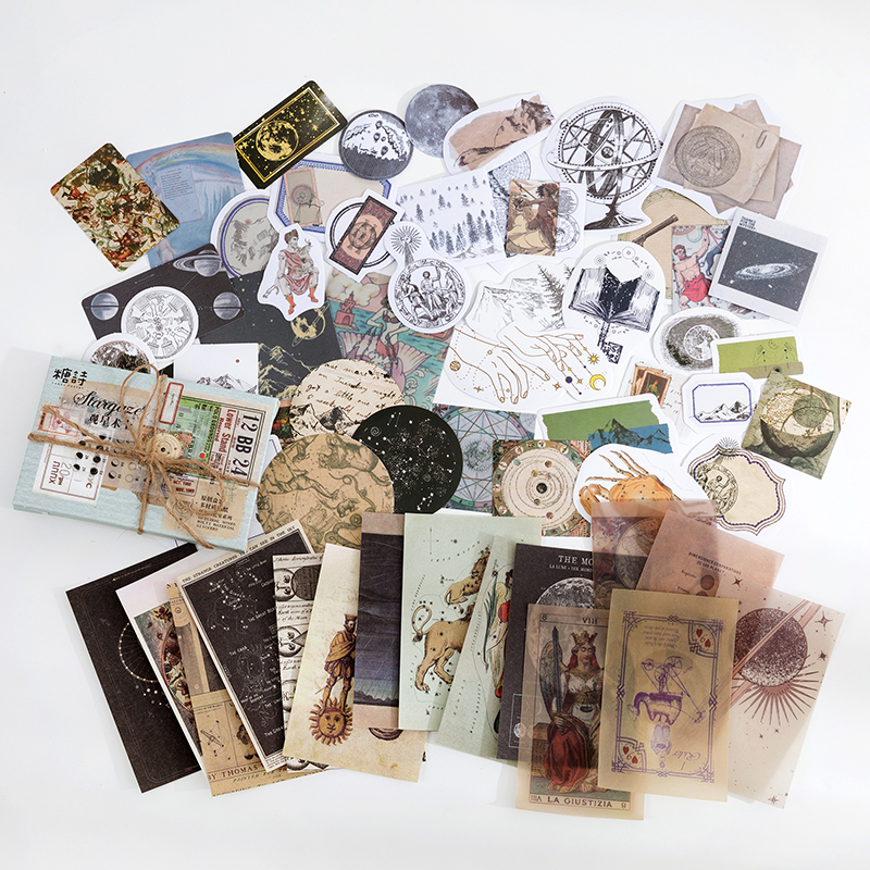 Celestial stargazer and astrology aesthetic journal supplies
