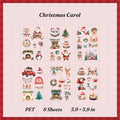 Christmas Carol PET sticker pack with 6 die-cut sheets